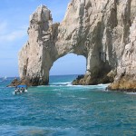 rocky cliffs and ocean in mexico